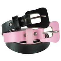 Kit 2 Cinto Feminino Preto E Rosa Para Usar C/ Shorts Jeans Kit 2 Cinto Feminino Preto E Rosa Para Usar C/ Shorts Jeans
