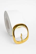 Kit 2 Cintos Feminino Largo 3cm Fivela Dourada Metal Moda