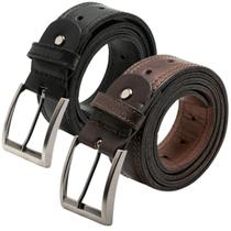 Kit 2 Cintos Largo Masculino Em Couro 100 Natural Preto E Marrom Kit 2 Cintos Largo Masculino Em Couro 100 Natural Preto E Marrom