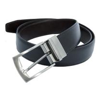 Kit 2 Cintos Masculino Dupla Face Social Couro Eco Fivela Removível