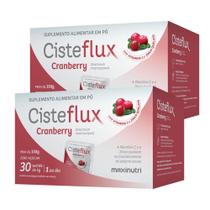 Kit 2 Cisteflux Cranberry Auxilia Sistema Imune 30 Saches 5g