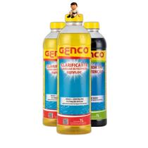 Kit 2 Clarificant Genfloc 1L + 1 Algicida Manutenção 1L Genco