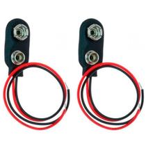 kit 2 Clip bateria 9V conector encaixe rabicho Tipo 1