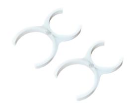 Kit 2 Clip Duplo Carcaça Filtros Osmose Reversa 2 X 2.1/2