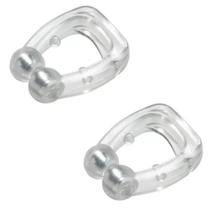 Kit 2 Clip Nasal Anti Ronco Magnético Com Imã Apneia Nariz