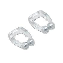 Kit 2 Clipes Nasal Anti-Ronco de Silicone, e Bandeja Magnética Ajuda para Apneia e Melhora do Sono