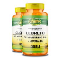 Kit 2 Cloreto de Magnésio P.A Unilife 120 cápsulas