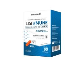 Kit 2 Cloridrato de Lisina com Viamina C e Zinco Lisimune 500mg 60 cápsulas Maxinutri