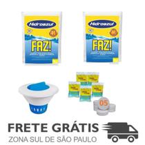 Kit 2 Cloro Faz +1 Clorador + 5 Pastilhas 200Gr - HidroAzul