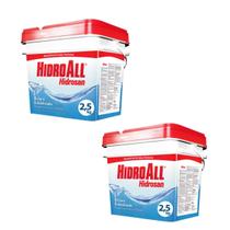 Kit 2 Cloro Granulado Plus HidroAll 2,5kg Tratamento Piscina