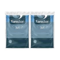 Kit 2 Cloro Multi Ação 3 em 1 Granulado 1kg Dicloro Crystal Saniclor