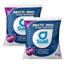 KIT 2 Cloro Suall Pratic pool Tratamento Sanitizante de piscina 2KG