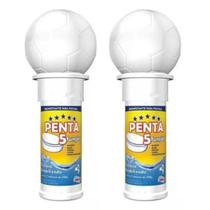 kit 2 Cloros Flutuador Penta 7 Pastilhas 200g 5 Funções kit 2 Cloros Flutuador Penta 7 Pastilhas 200g 5 Funções
