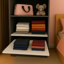 Kit 2 Closet e Sapateira Retrátil Organizadora Prateleiras Extensíveis Multiuso com Design Moderno