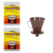 Kit 2 Coador Coa Fácil 102 Poliéster E Porta Filtro Funil Kit 2 Coador Coa Fácil 102 Poliéster E Porta Filtro Funil