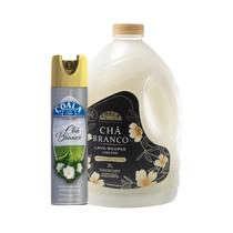 Kit 2 Coala Chá Branco LavaRoupas 3L, Odorizante de Ambientes em spray Limpeza e Perfume para o Lar