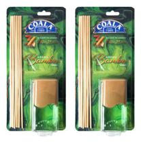 Kit 2 Coala Difusor de Aromas Bambu 100ML - Ambientes - Com Varetas - Aromatizante