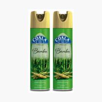 Kit 2 Coala Odorizante de Ambiente Aerossol Bambu 400ml. Frescor instantâneo