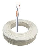 Kit 2 Coaxial Branco Flexível 4Mm 30 Metros Cada
