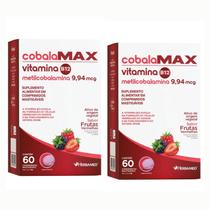Kit 2 Cobalamax Vitamina B12 Metilcobalamina 9,94mg 60 Comprimido Mastigavel Herbamed