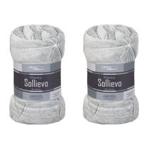 Kit 2 Cobertor Manta Sollievo Casal 1,80x2,20m Flannel Jolitex Cor:Cardus Kit 2 Cobertor Manta Sollievo Casal 1,80x2,20m Flannel Jolitex Cor:Cardus