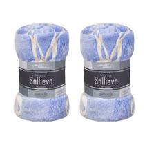 Kit 2 Cobertor Manta Sollievo Casal 1,80x2,20m Flannel Jolitex Cor:Lacets Kit 2 Cobertor Manta Sollievo Casal 1,80x2,20m Flannel Jolitex Cor:Lacets