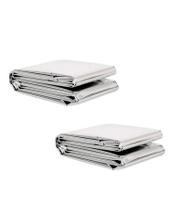 Kit 2 Cobertor Manta Térmica Aluminizado Isolante Resgate Envio Já