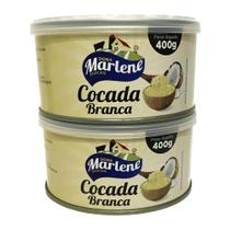 Kit 2 Cocada Branca Cremosa Dona Marlene Doces - Lata 400g