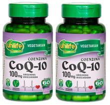 Kit 2 Coenzima Coq-10 - Unilife - 100mg - 60 Cápsulas