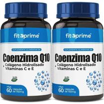 Kit 2 Coenzima Q10 Com Colágeno Vitaminas C e E 60 Cápsulas Fitoprime
