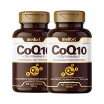 KIT 2 Coenzima Q10 com Vitamina E 60 Cápsulas Melfort
