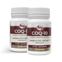 Kit 2 Coenzima Q10 COQ10 Vitafor 200mg 30 capsulas Sabor Neutro