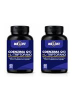 kit 2 Coenzima Q10 + L-Triptofano em Cápsulas Uso Diário 60 Caps kit 2 Coenzima Q10 + L-Triptofano em Cápsulas Uso Diário 60 Caps