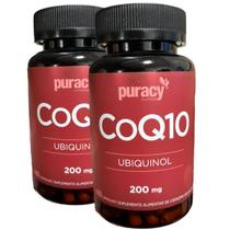 Kit 2 Coenzima Q10 Ubiquinol Saúde Coração Energia Celular