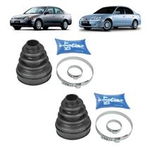 Kit 2 Coifas Da Trizeta/Tulipa Lado Câmbio Honda Civic 1.7 01/06