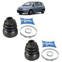Kit 2 Coifas Da Trizeta/Tulipa Lado Câmbio Honda Fit 1.4/1.5 03/08