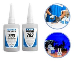 Kit 2 Cola Adesiva Instantânea Multiuso 20g 793 Tekbond Branco Kit 2 Cola Adesiva Instantânea Multiuso 20g 793 Tekbond Branco