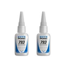 Kit 2 Cola Adesiva Instantânea Multiuso 20g 793 Tekbond