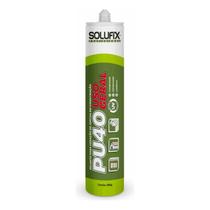 Kit 2 Cola Adesivo Silicone PU 40 Cinza 380g Uso Geral Solufix