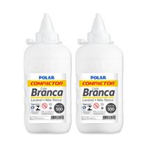 Kit 2 Cola branca Polar 500g Compactor, não tóxica e lavável Kit 2 Cola branca Polar 500g Compactor, não tóxica e lavável
