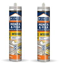 KIT 2 COLA CASCOLA MONTA&FIXA PL500 360g BRANCO INTERIOR HENKEL