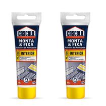 KIT 2 COLA CASCOLA MONTA&FIXA PL500 85g BRANCO INTERIOR HENKEL KIT 2 COLA CASCOLA MONTA&FIXA PL500 85g BRANCO INTERIOR HENKEL