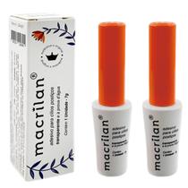 Kit 2 Cola Cílios Postiços Macrilan Transparente Prova Dágua