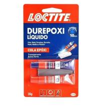 Kit 2 Cola Durepoxi Liquido 10min Epóxi Transparente Extra