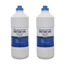 Kit 2 Cola Líquido Barone De 1kg - Branco Kit 2 Cola Líquido Barone De 1kg - Branco