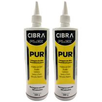 Kit 2 Cola Madeira PUR Alta Resistência Incolor Cibra Flex Kit 2 Cola Madeira PUR Alta Resistência Incolor Cibra Flex