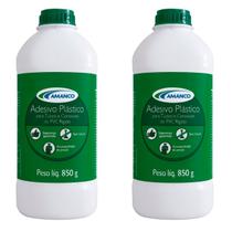 Kit 2 Cola para Cano Tubo e Conexões Adesivo para PVC 850g