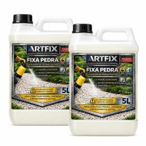 Kit 2 Cola Pedra 5L Para Pedras Soltas Jardim Kit 2 Cola Pedra 5L Para Pedras Soltas Jardim