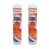 Kit 2 Cola Selante Adesivo Fixa Tudo Branco Elástico Franfix 400g Kit 2 Cola Selante Adesivo Fixa Tudo Branco Elástico Franfix 400g