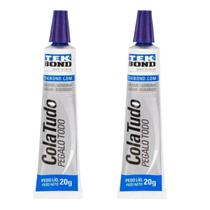 Kit 2 Cola Tudo Multiuso Adesivo 20g Ferro Metal Vidro Pvc